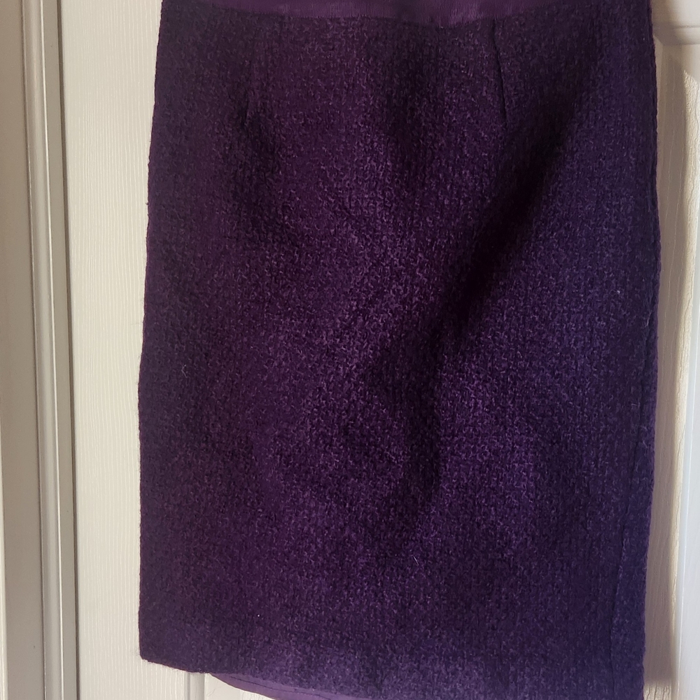 Boden Purple Pencil Skirt Knee-Length Workwear